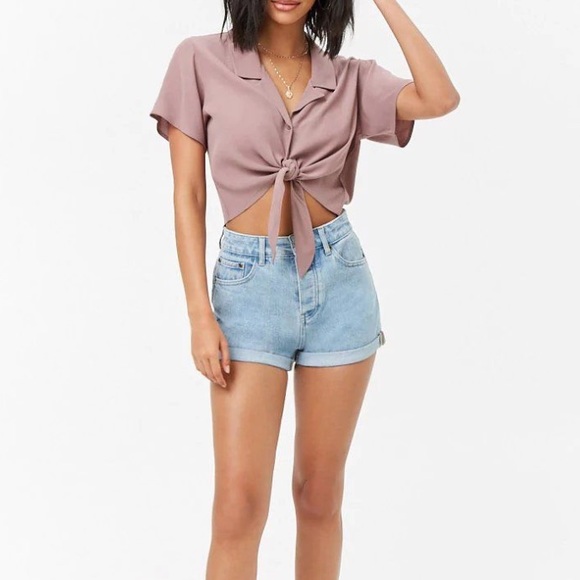 tie front shirt - Picture 2 of 2